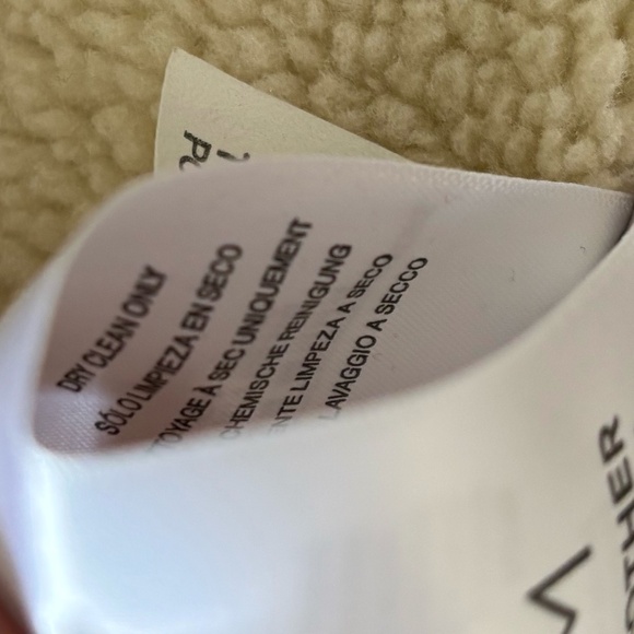 Mother Denim Faux-Suede Shearling-Like Lined Jacket – Size M - Picture 10 of 12